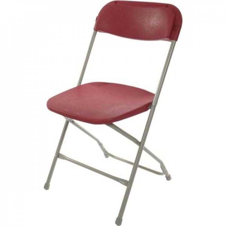 Burgandy Folding Chair
