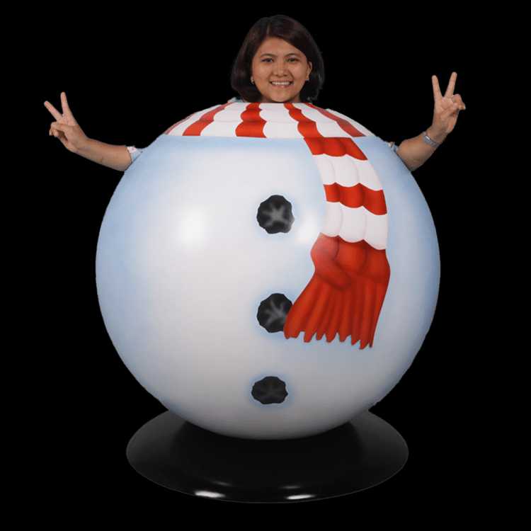 Snowman Ball Photo Prop