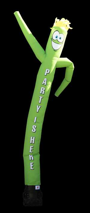 Party Is  Here Green Air Dancer