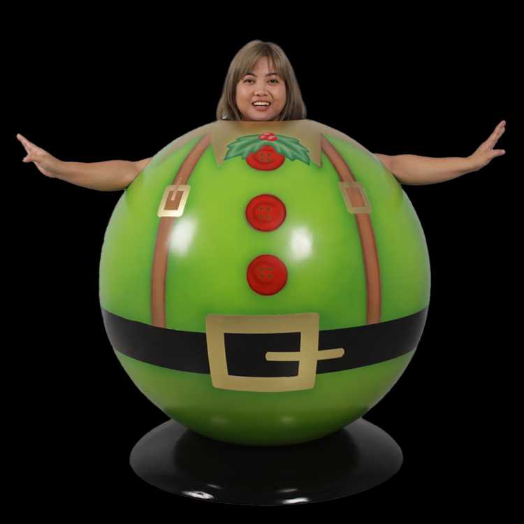Elf Ball Photo Prop - Fiberglass