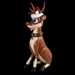 Sitting Reindeer Display - Fiberglass
