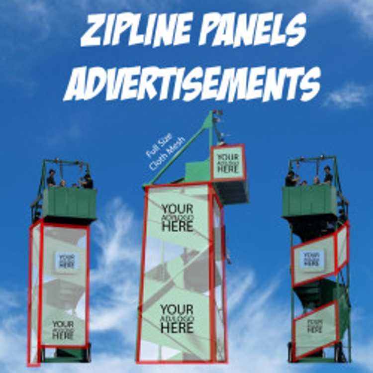 Mobile Zip Line Sponsorship & Advertising 6 Panels