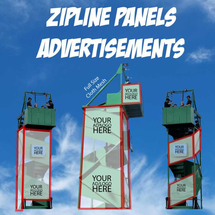 Mobile Zip Line Sponsorship & Advertising 8 Panels