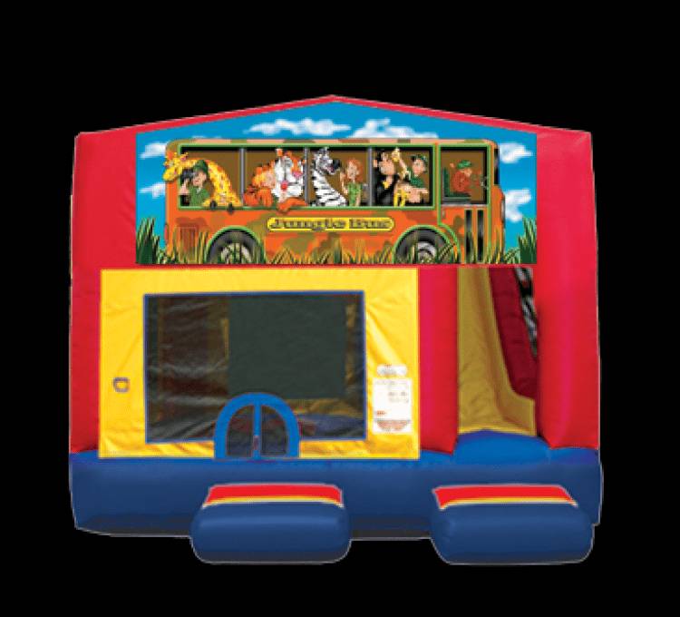 Jungle Bus Bounce & Slide Combo