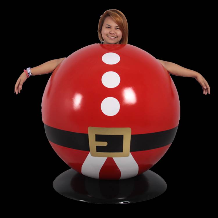 Santa Ball Photo Prop