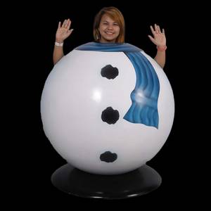Snowman Ball Photo Prop - Fiberglass Snowman Ball Photo Prop - Fiberglass