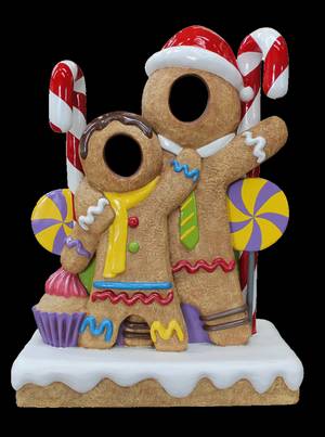 2 Person Gingerbread Photo Prop - Fiberglass 2 Person Gingerbread Photo Prop - Fiberglass