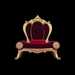 Rococo Red Chair - Fiberglass