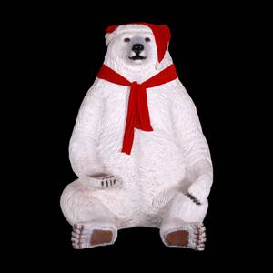 Sitting Polar Bear - Fiberglass Sitting Polar Bear - Fiberglass