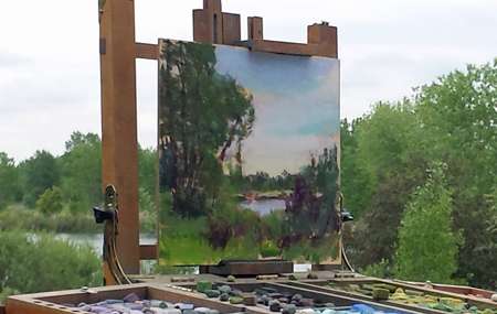 Pastel Demo Day 1© Nelia Harper