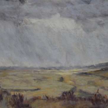 "Bison Overlook" 6x8 Pastel on Pastelmat © Nelia Harper