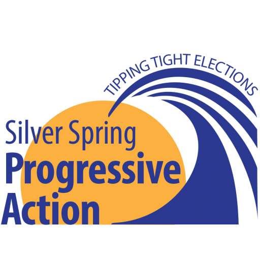 Silver Spring Progressive action logo. Blue wave.